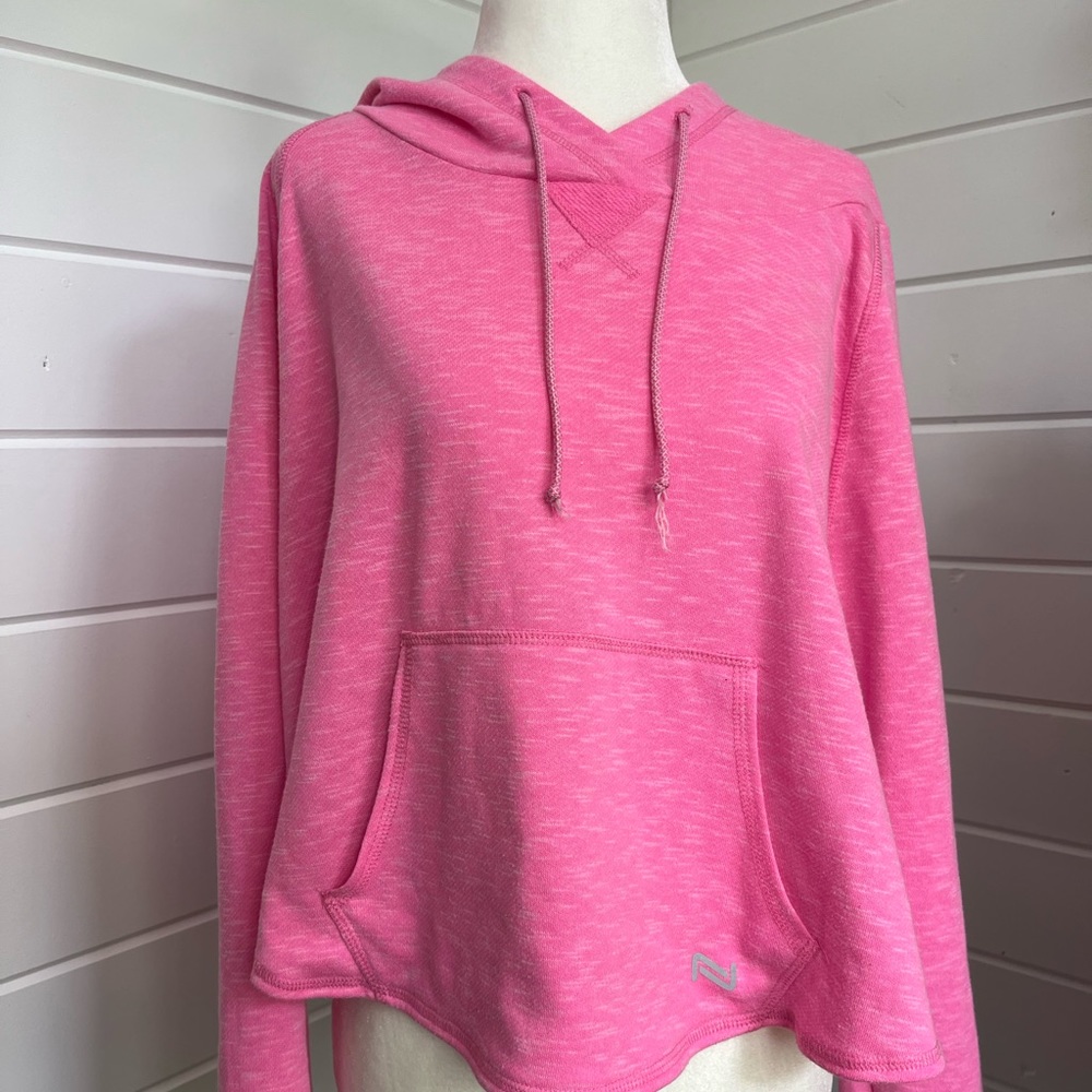 Addition Elle NOLA Athletic/Yoga Crop-top Bubblegum pink hoodie, Size 2X